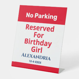 Geburtstag Kein Parkplatz reserviert Spaß personal Sockelschild