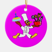 Geburtstag Keramik Ornament (Vorne)