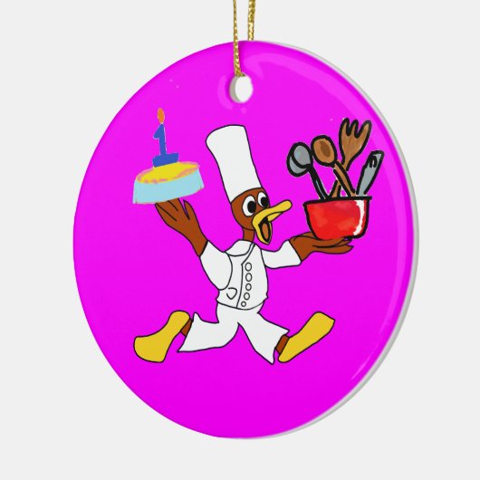 Geburtstag Keramik Ornament (Links)