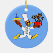 Geburtstag Keramik Ornament (Hinten)