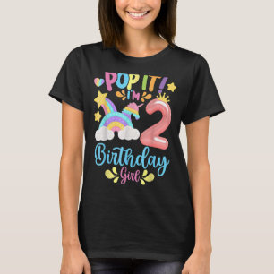 Geburtstag Kinder Pop Ich bin 2 Jahre alt 2. Gebur T-Shirt