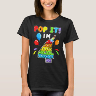 Geburtstag Kinder Pop Ich bin 4 Jahre alt 4. Gebur T-Shirt