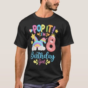 Geburtstag Kinder Pop Ich bin 8 Jahre alt 8. Gebur T-Shirt