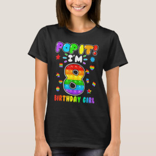 Geburtstag Kinder Pop Ich bin 8 Jahre alt 8. Gebur T-Shirt