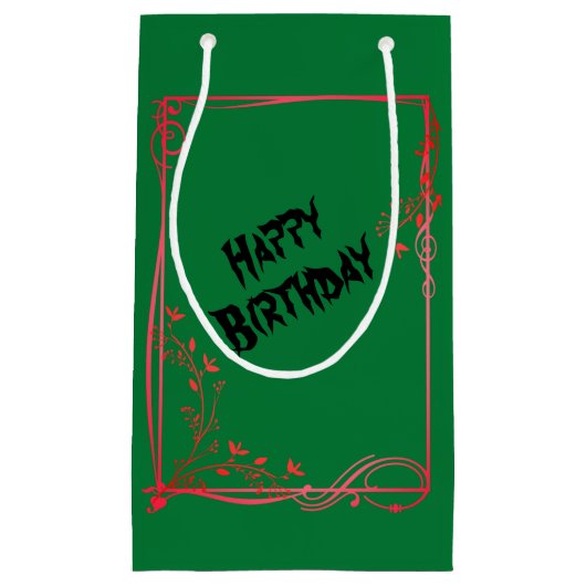 Geburtstag Kleine Geschenktüte (Vorderseite)