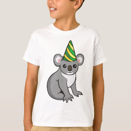 Geburtstag-Koala-Party-Hut, der das Shirt der
