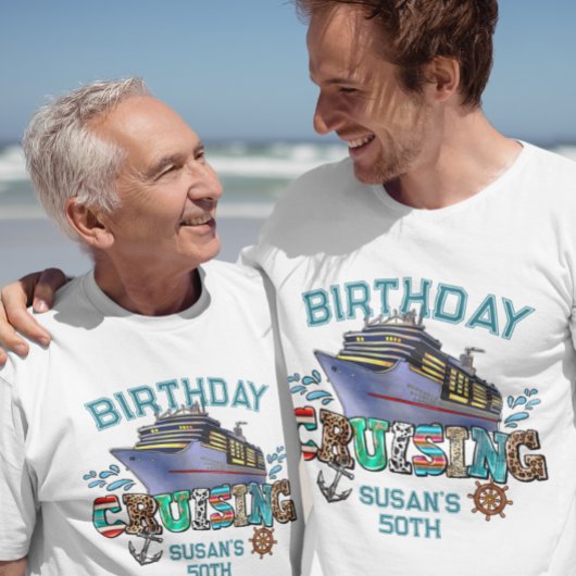 Geburtstag Kreuzfahrt Personalisiert T-Shirt