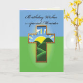 Geburtstag Kreuzpriester Karte (Gelbe Blume)