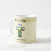 Geburtstag Kreuzpriester Personalisiert Kaffeetasse (Vorderseite Links)