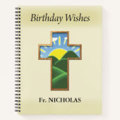 Geburtstag Kreuzpriester Personalisiert Notizblock (Vorderseite)