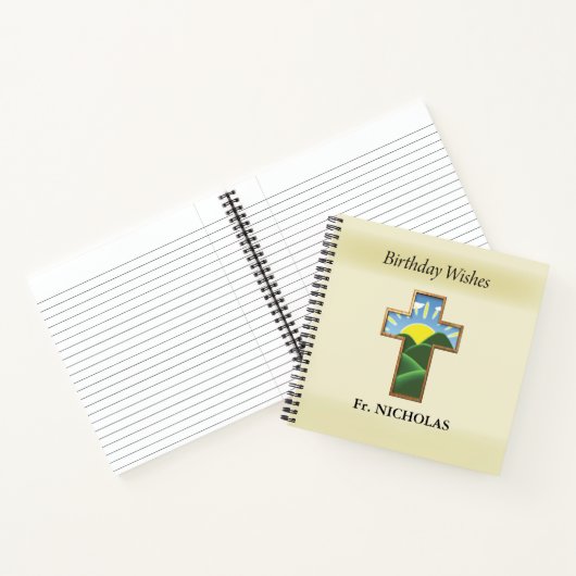 Geburtstag Kreuzpriester Personalisiert Notizblock (Innenseite)