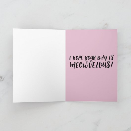 GEBURTSTAG KÜCHER KITTEN-KÜCHENKARTE KARTE (Innenseite)