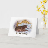 Geburtstag, Labrador Retriever Dog, Karte (Gelbe Blume)