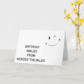 **GEBURTSTAG LÄCHELN ÜBER DIE MEILEN** KARTE (Gelbe Blume)