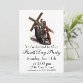 Geburtstag lädt ein einladung (Stehend Vorderseite)