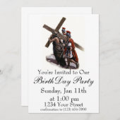 Geburtstag lädt ein einladung (Vorne/Hinten)