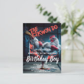 Geburtstag lädt zum dynamischen Kick ein: Der Kamp Postkarte (Stehend Vorderseite)