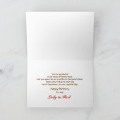 GEBURTSTAG - LADY IN RED - KARDINAL/TEXTUR KARTE (Innenseite)