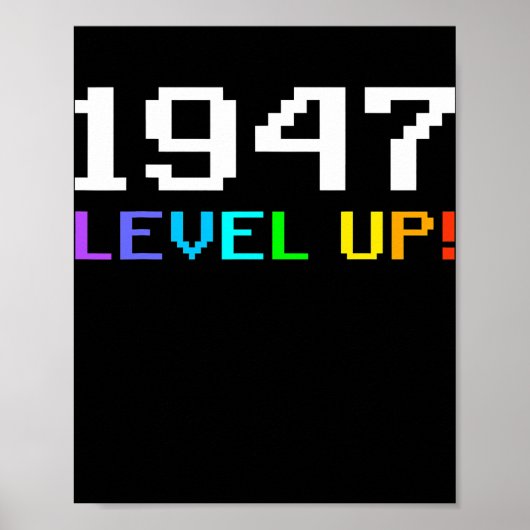 Geburtstag Ladys Mens 75 Jahre 1947 Funny Poster (Vorne)