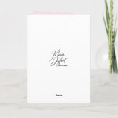Geburtstag Land Rosa Disteln Karte (Rückseite)