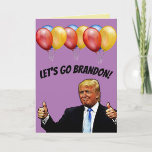 GEBURTSTAG LASST UNS BRANDON TRUMP KARTEN KARTE