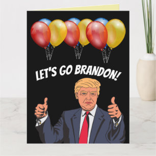 GEBURTSTAG LASST UNS BRANDON TRUMP KARTEN KARTE