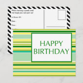 Geburtstag (lemonLime) Postkarte (Vorne/Hinten)