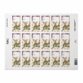 Geburtstag Leopard Gecko Gift Tags Adressaufkleber (Vorne)
