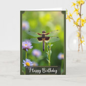 Geburtstag-Libellenflügel-Karte Karte (Gelbe Blume)
