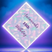 Geburtstag Lila Glitzer Serviette