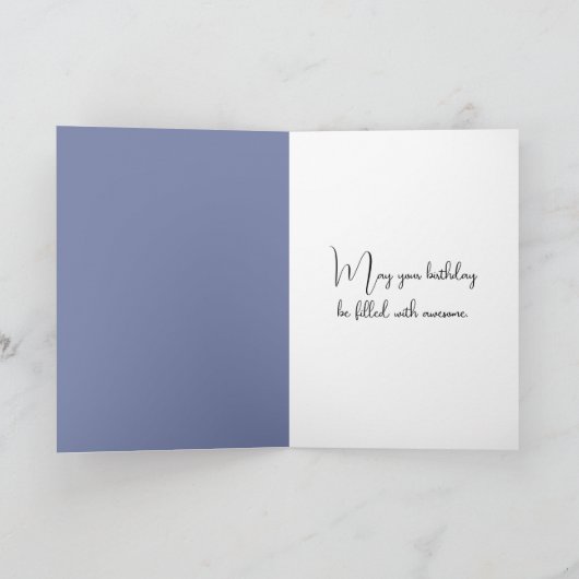 Geburtstag Lila Iris Karte (Innenseite)