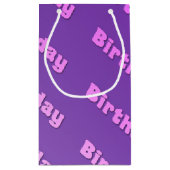 Geburtstag (lila) kleine geschenktüte (Rückseite)