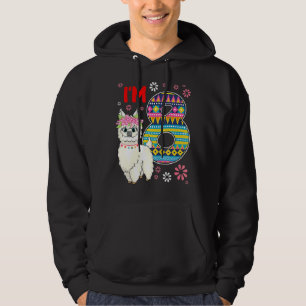 Geburtstag Llama Ich bin 8 Jahre alt Mädchen Thema Hoodie