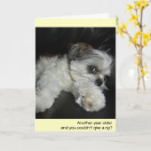 Geburtstag - machen Sie keinen Rip! Karte (Gelbe Blume)