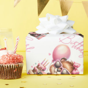 GEBURTSTAG MÄDCHEN BIER IN EINEM MONSTER LKW GESCHENKPAPIER