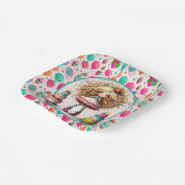 Geburtstag Mädchen  Pappteller (Gewinkelt)