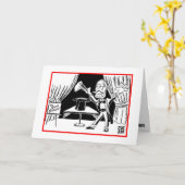 GEBURTSTAG: "MAGIE " KARTE (Gelbe Blume)