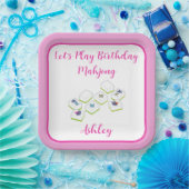 Geburtstag Mahjong PERSONALISIEREN Pappteller (Party)