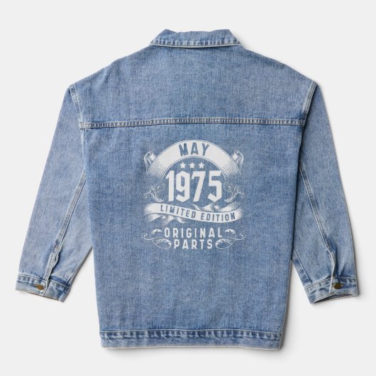 Geburtstag Mai 1975 Jeansjacke (Rückseite)