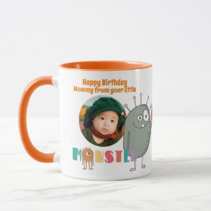 Geburtstag MAMA FOTO TASSE KIDS Kleine Monster