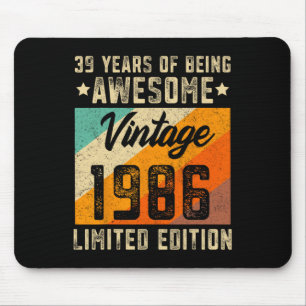 &#; Geburtstag Männer &#; Jahre alte Frauen 1986 L Mousepad