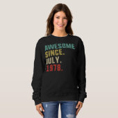 Geburtstag Männer Phantastisch seit Juli 1978 Sweatshirt (Vorne ganz)
