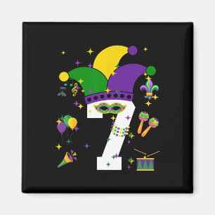 Geburtstag Mardi Gras Thema 7 Jahre Jungen Ki Magnet