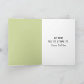 Geburtstag Martini auf Weiß Karte (Innenseite)