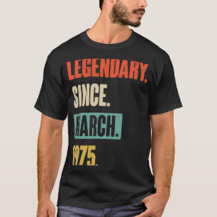 Geburtstag März 48. Dekoration 48 Jahre alter Vint T-Shirt