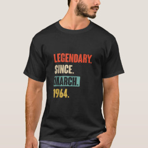 Geburtstag März 59. Dekoration 59 Jahre alter Vint T-Shirt