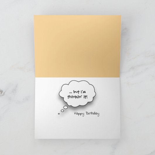 Geburtstag Meerkat Tragen eines Sombrero Karte (Innenseite)