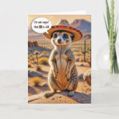 Geburtstag Meerkat Tragen eines Sombrero Karte (Vorderseite)