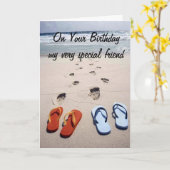 GEBURTSTAG **MEINE SEHR BESONDERE FREUNDIN** STRAN KARTE (Gelbe Blume)