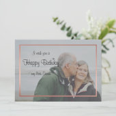 Geburtstag meiner Liebe Kindermädchen Foto & Name Einladung (Stehend Vorderseite)